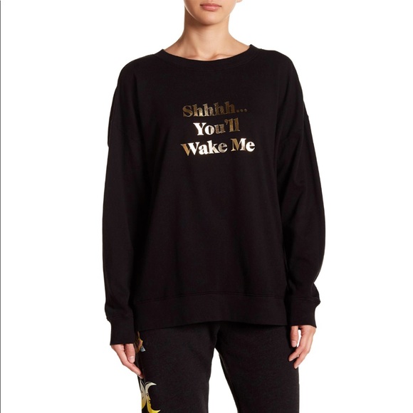 Wildfox Tops - Wildfox Shhhh You’ll Wake Me Sweatshirt
